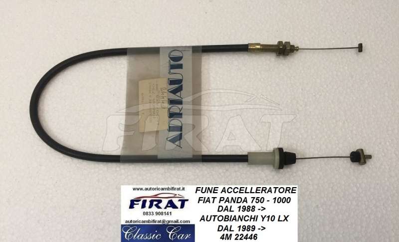 FUNE ACCELLERATORE FIAT PANDA 750 - 1000 - Y10 LX (22446)
